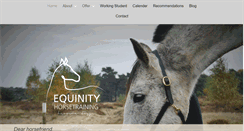 Desktop Screenshot of equinity-horsetraining.com