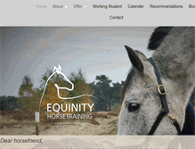 Tablet Screenshot of equinity-horsetraining.com